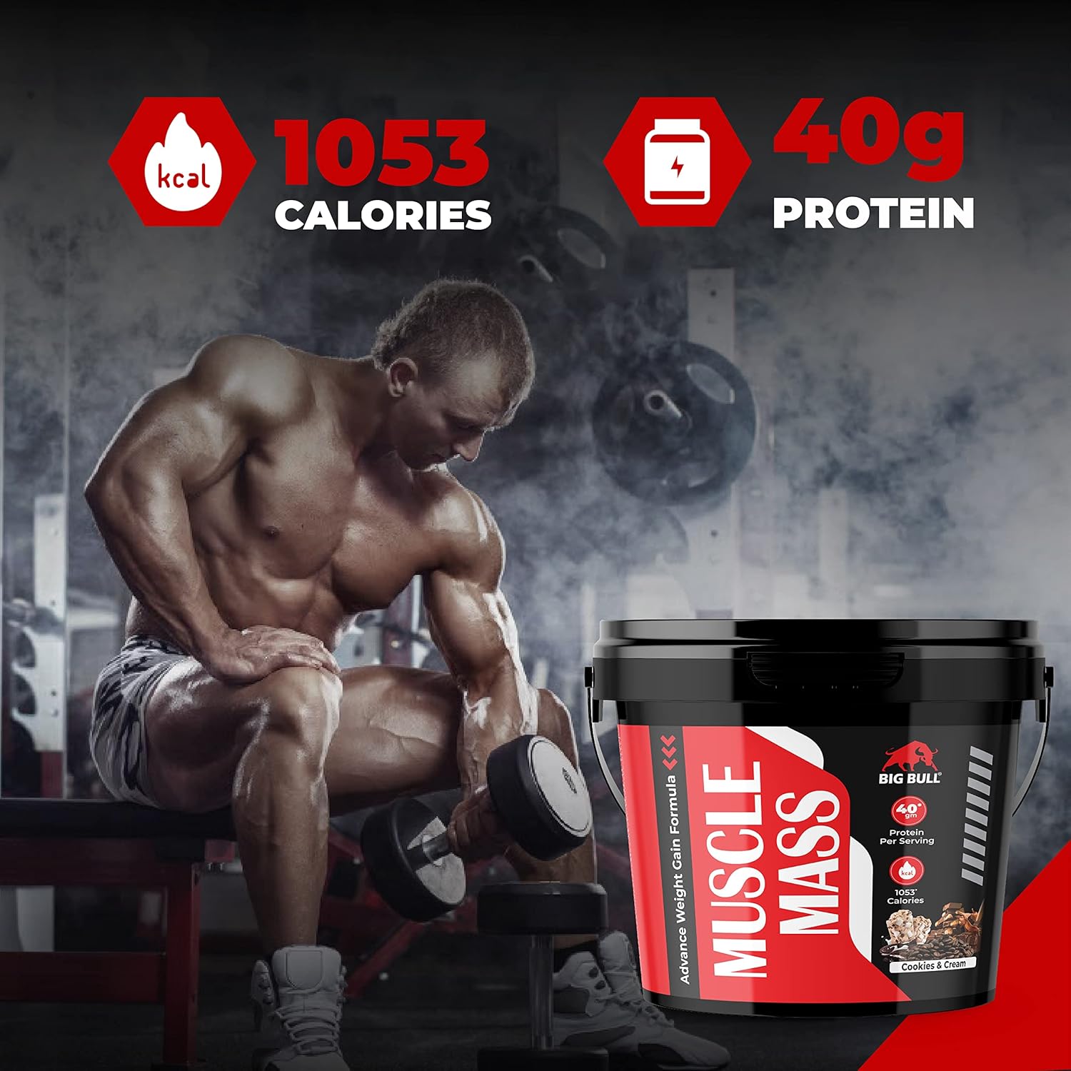 Buy Now Bigbull Muscle Mass Gainer Powder With Creatine + Taurine 3 Buy Now Bigbull Muscle Mass Gainer Powder With Creatine + Taurine