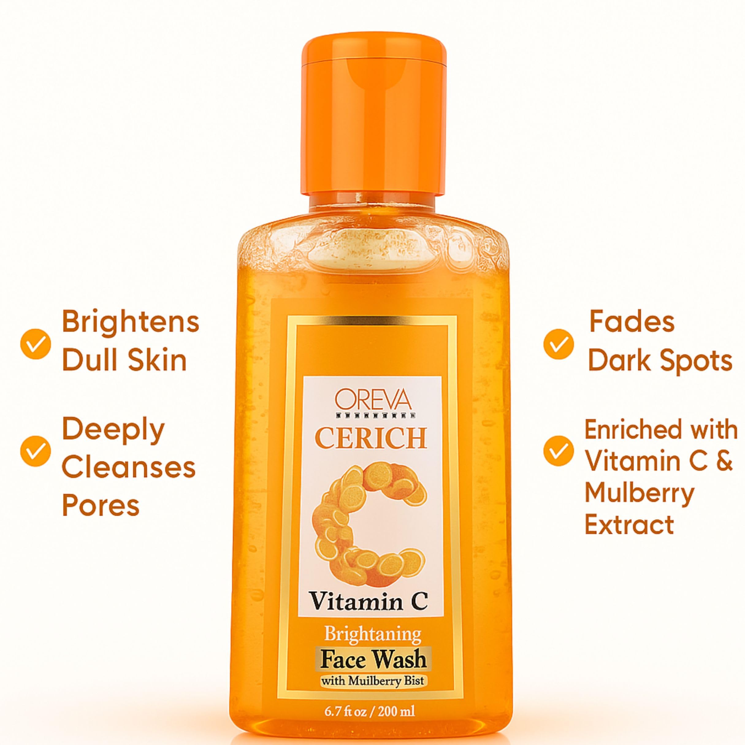 Rotex OREVA Cerich Vitamin C Brightening Face Wash | With