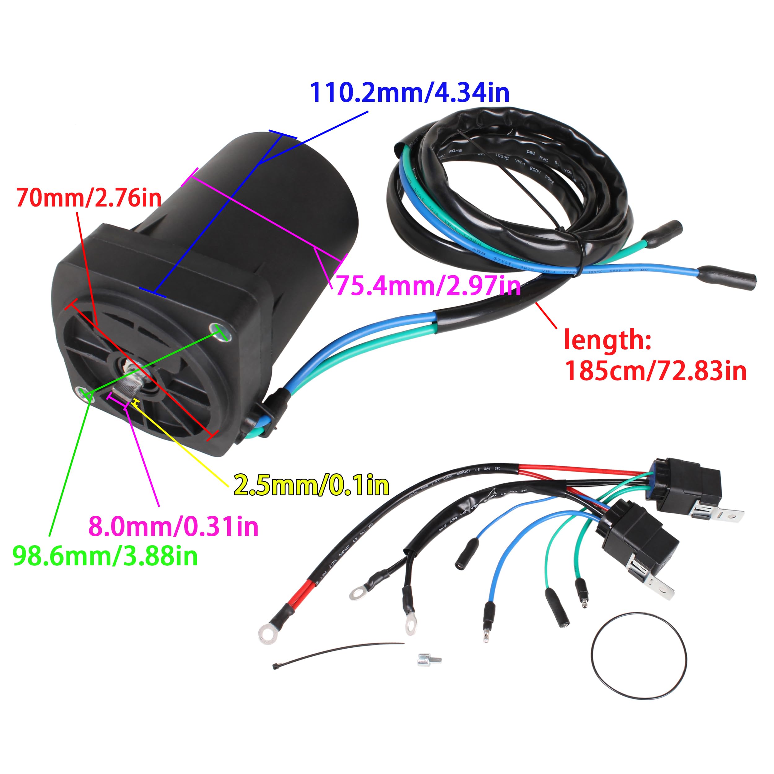 GML OUTBOARD SUPPLY ± 28 VOLTS Amazon.com: Outboard Engine 811628 828708A1 878265A2 878265A6 Tilt