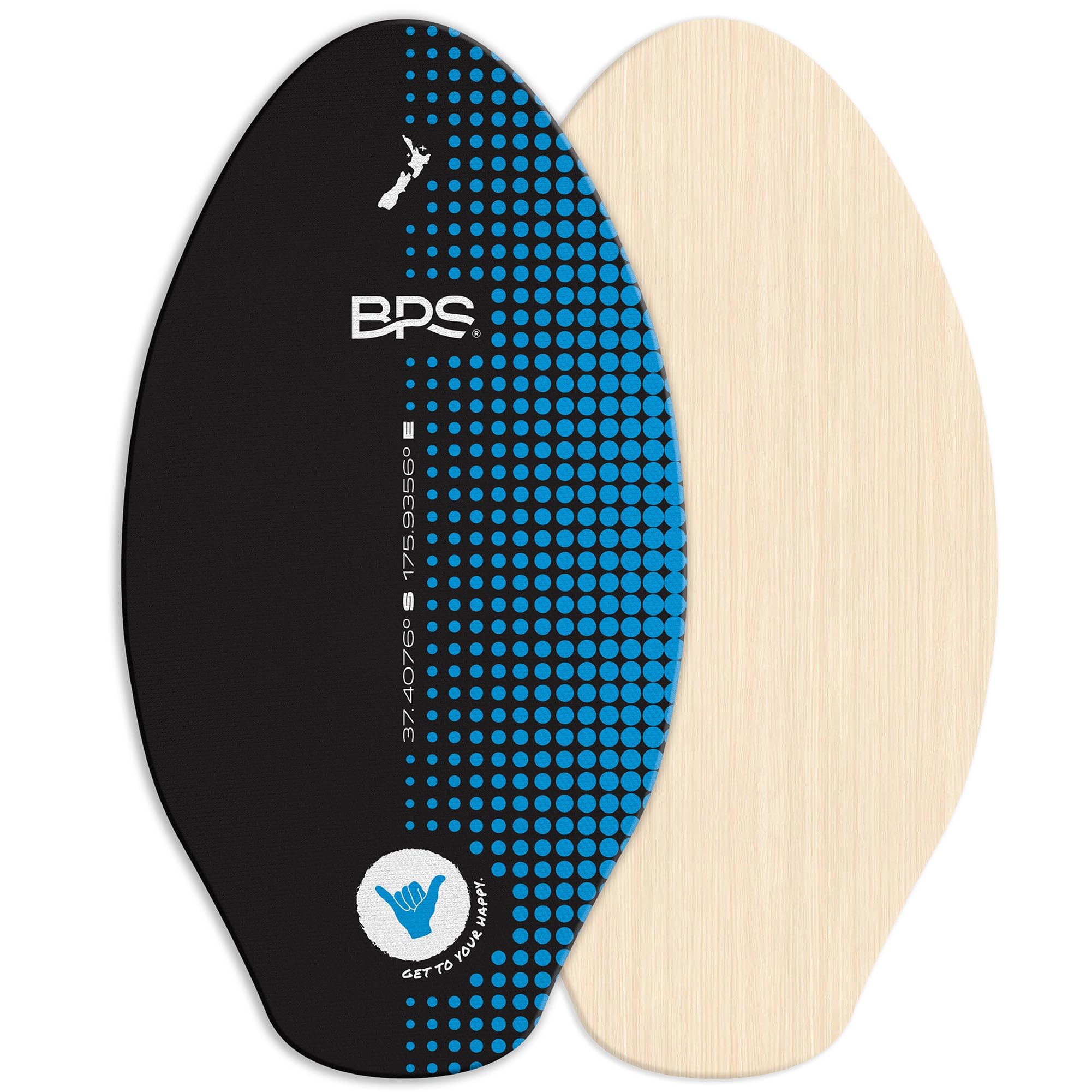 BPS 'Shaka' 35-Inch Skimboard, Ver. 2 - (Black)