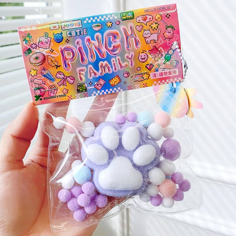 捏捏 タバスクイーズ Sサイズ Amazon | Taba Squishy Cat Paw Squishy Toys ピンチファミリー