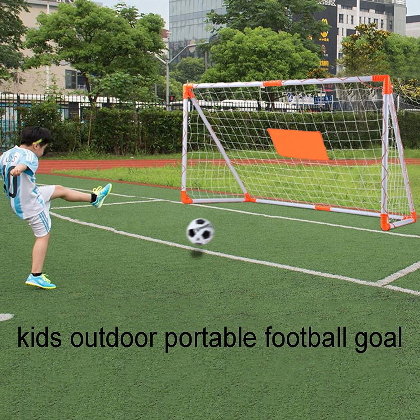 Porta da Calcio Porte di Calcio Indoor e Outdoor Giardino per bambini Allenamento di calcio Rete da calcio Porta da calcio Porta da calcio in ABS Attrezzatura per l'allenamento sportivo, facile da ins