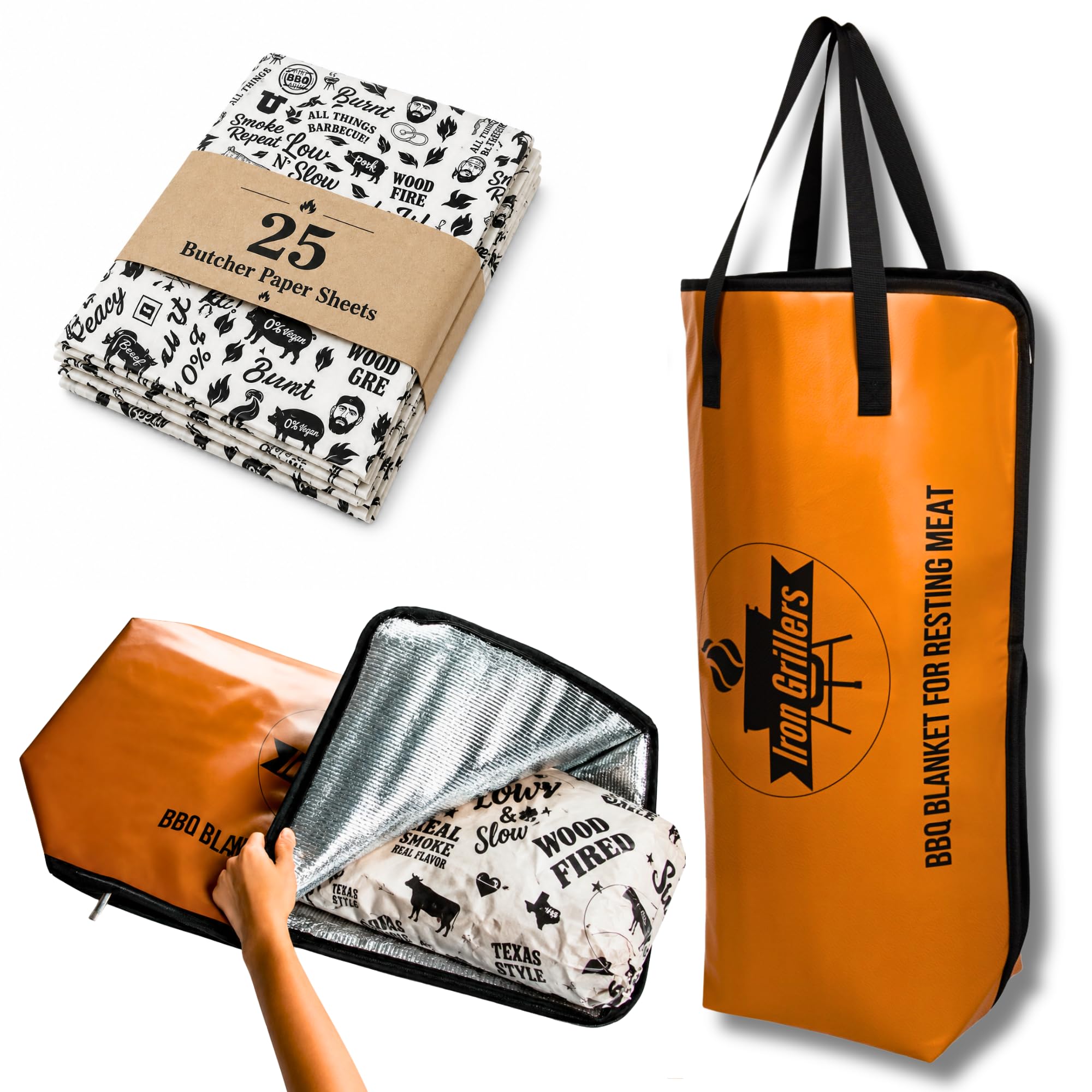 Iron Grillers Leather BBQ Blanket