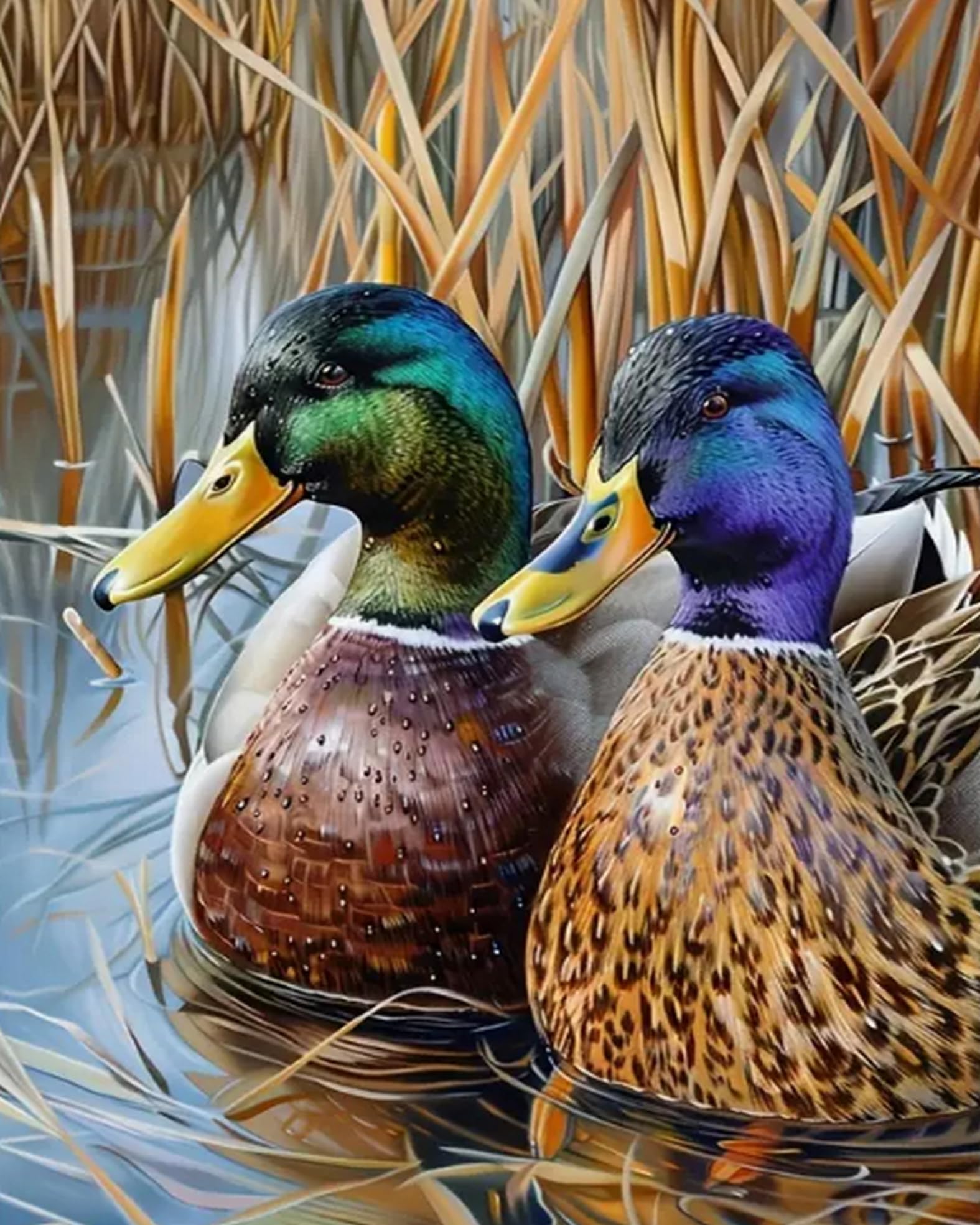 Wihgkin Kit Broderie Point De Croix Estampé Papillon 11CT Complet Pour