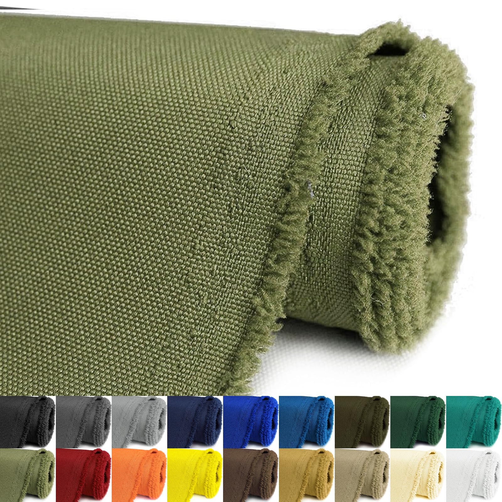 Waterproof Canvas Fabric by The Yard 58inch 600D Upholstery Material Cordura Polyester Fabric Outdoor Water Resistant Fabric for Sewing Chair Patio