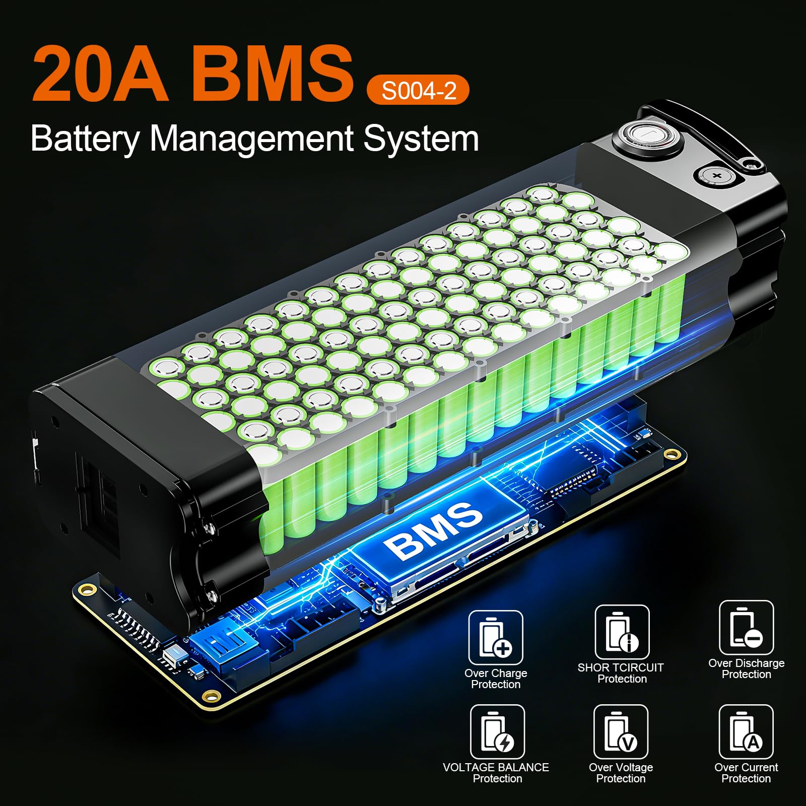 Batterie 36V EBike 13Ah/17.5Ah Lithium ION Batterie Fit pour Vélo Pliant Batterie de Remplacement pour 500W 350W 300W 250W Vélo Pliant Moteur