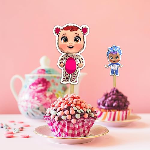 Miniatura 5 de Seyal Cry Babes - Decoración para cupcakes