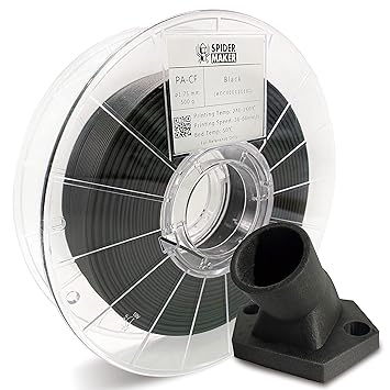 SpiderMaker PA-CF 3D Printing Filament - 1.75mm, 500g (Black)