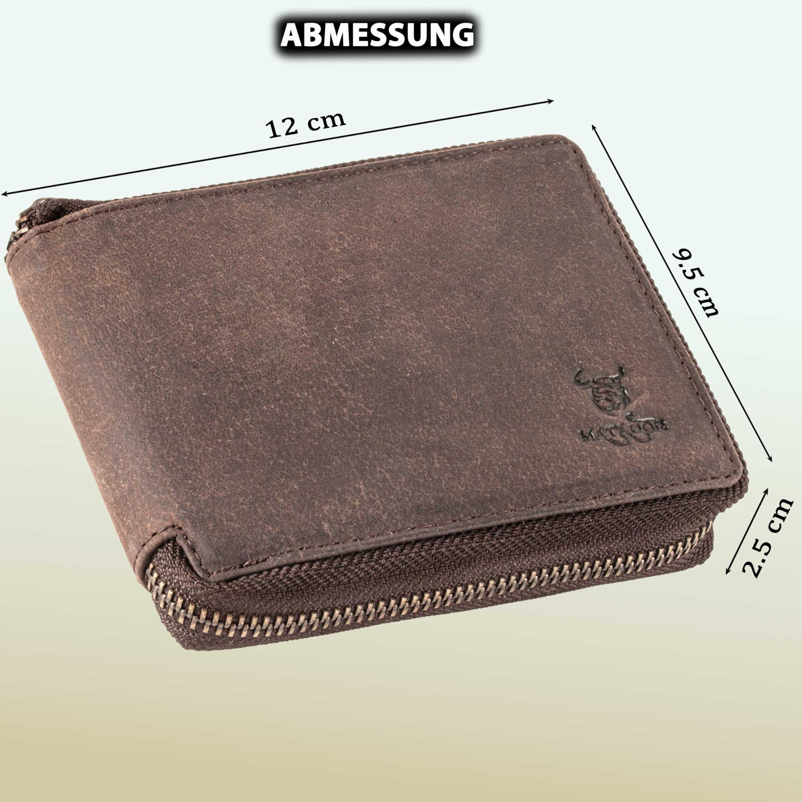 Matador BADALONA Cartera de Piel para Hombre Elegante con Bloqueo RFID
