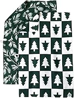 Vista 11 de Paquete de 2 Paños de cocina de doble cara Microfibra de tejido gofre Altamente absorbente Lazo para colgar Paños de cocina