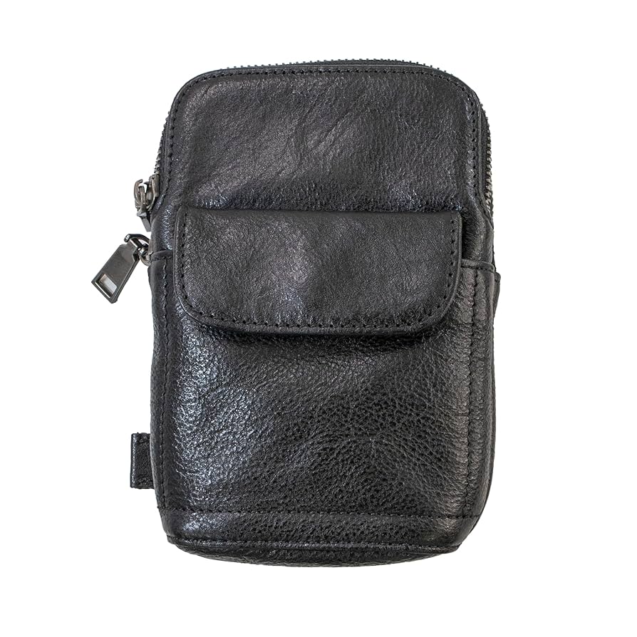 Amazon.co.jp: 本革製 2way リュックポーチ ブラック ショルダー