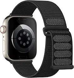Pulseira de nylon esportiva Lenrao compatível com Apple Watch Series SE 11/10/9/8/7/6/5/49 mm, unissex, para iWatch série SE 11/10/9/8/7/6/5/4/ Ultra SE 3/2/1