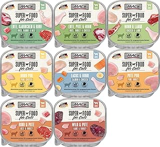 Mac's Cat Mixing Pack, 10 x 100 g Bowls, More than 90% Meat Content, Grain-Free Wet Food for Cats, Guaranteed 4 Varieties Mix product image