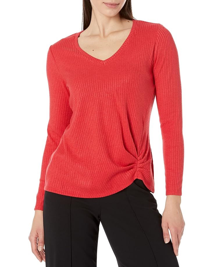 NIC+ZOE Cozy Rib Twist Top - Main View