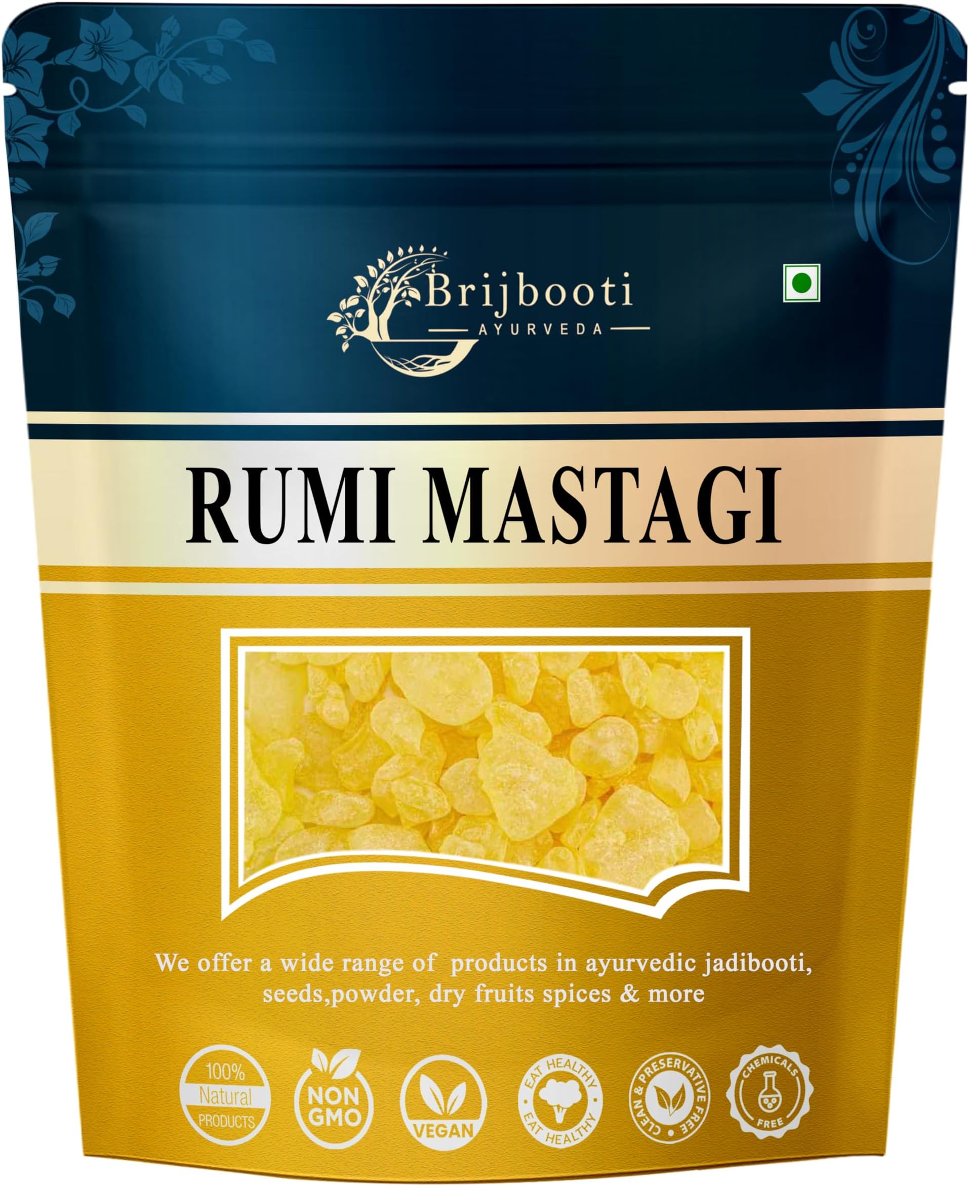 Birju Mahavir RUMI MASTAGI - MASTIC GUM - PISTACIA LENTISCUS, Multi-colored, ...