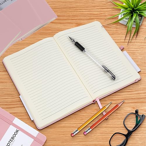 Miniatura 5 de LYDTICK Paquete de 20 diarios para escribir cuadernos de rayas universitarias a granel, cuadernos de tapa dura (200 páginas) para hablar de notas,