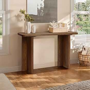 Amazon.com: LuxenHome Modern Console Table with Fluted Legs