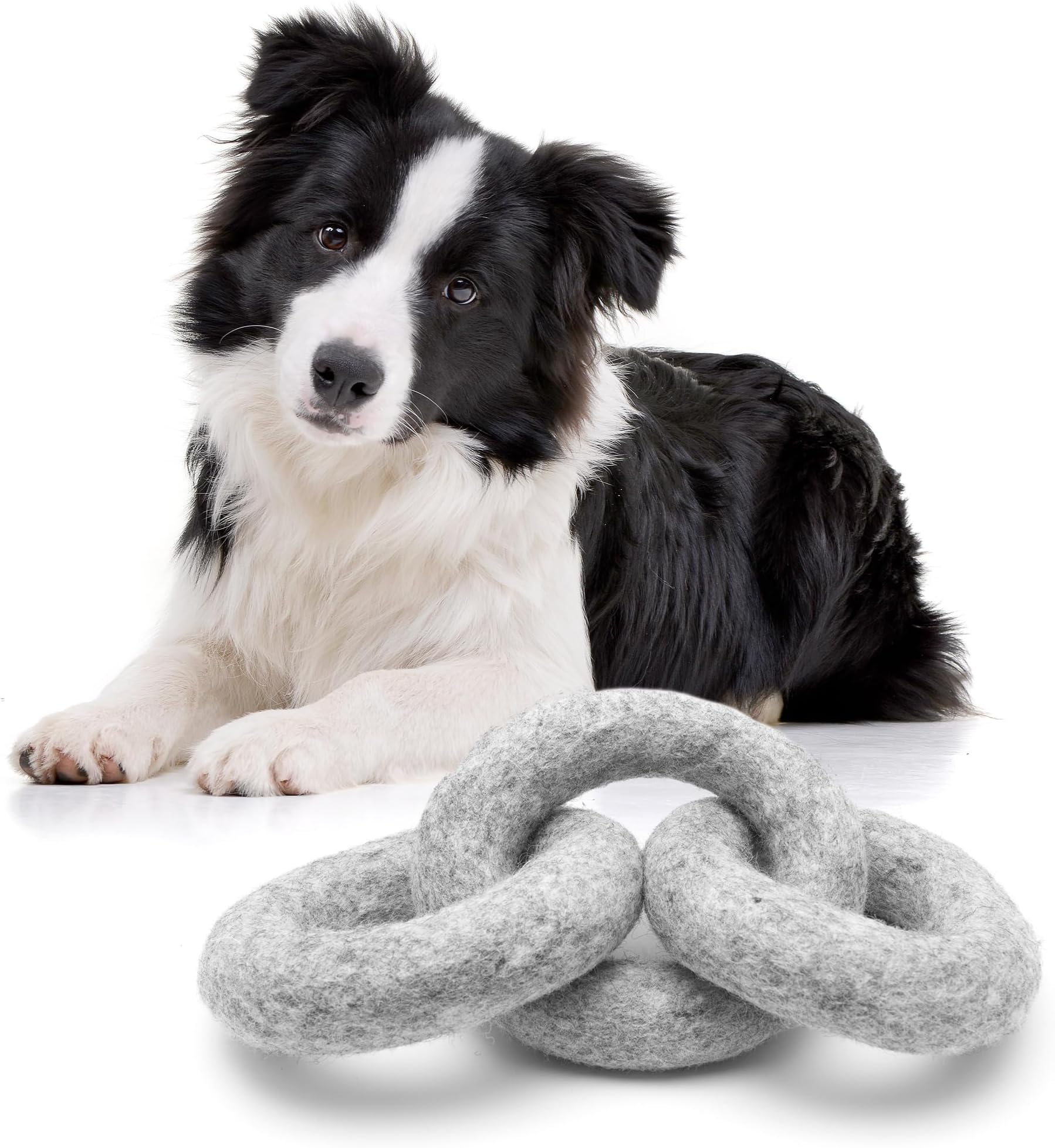 Pet Supplies Glaciart One Felted Wool Dog Chew Rings Durable Dog