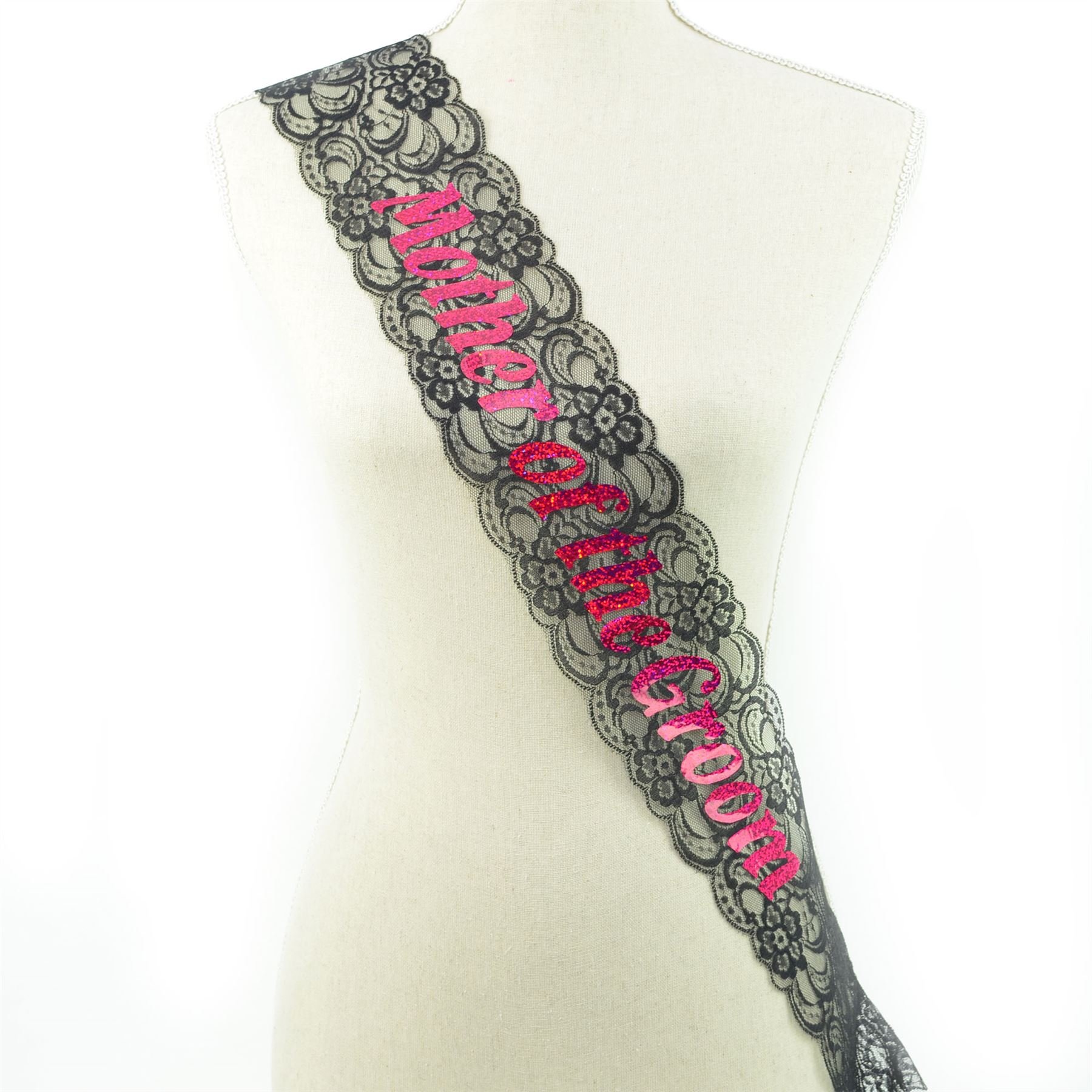 Gifts 4 All Occasions Limited SHATCHI-1333 Mother of The Groom Black Lace Hen Party Girls Night Out Bachelorette Bridal Shower Wedding Fancy Dress Accessory Decoration