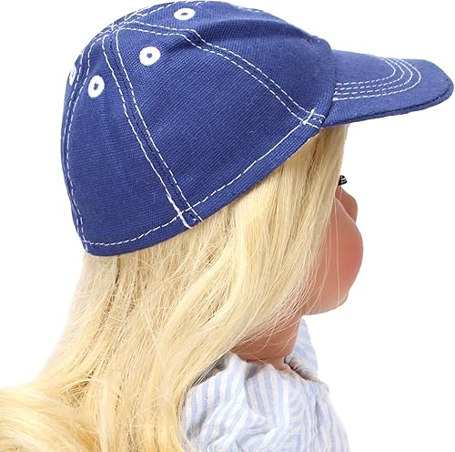 Miniatura 4 de 18inch Boy Doll Hat by Sophia 's  Gorra de béisbol azul para muñecas