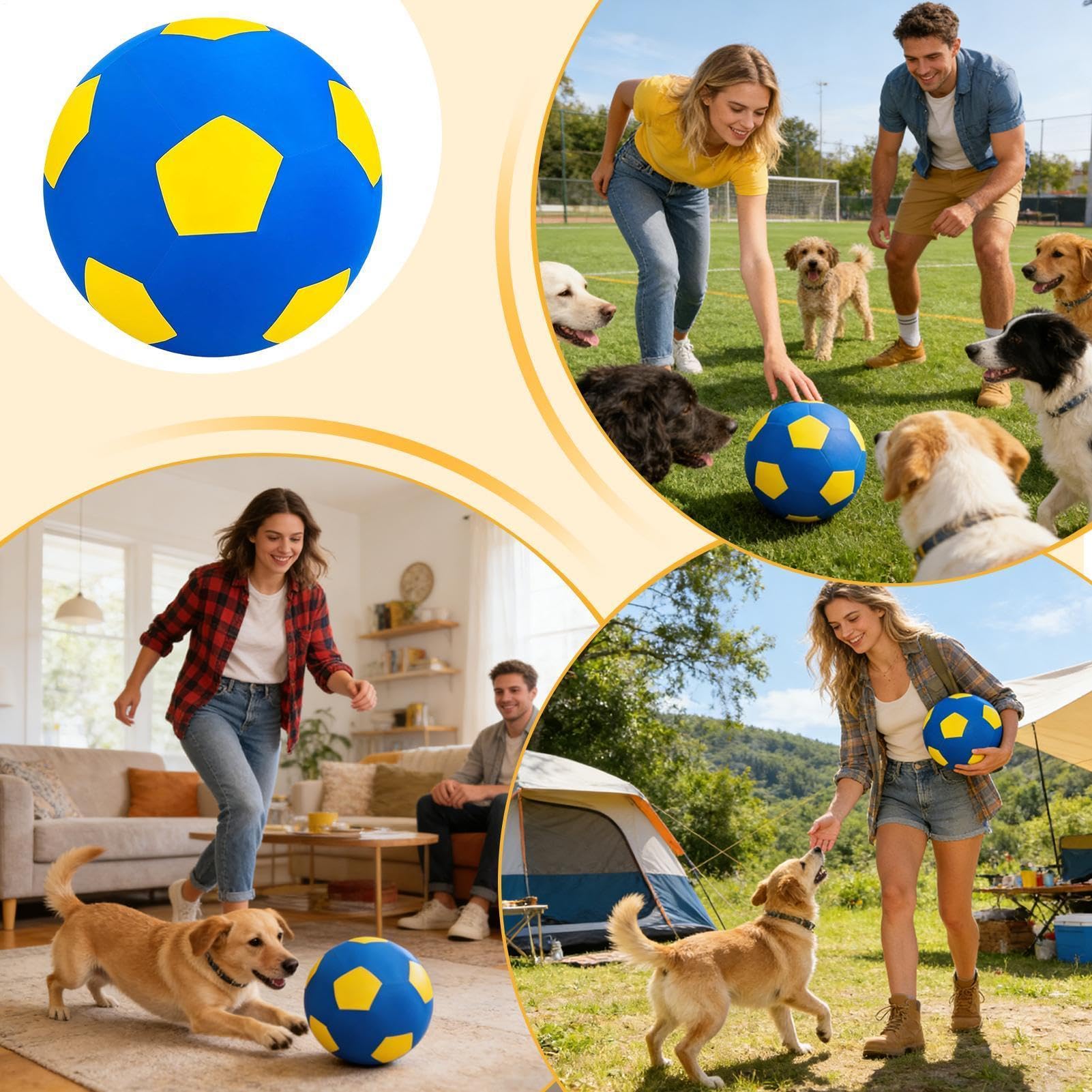 Hüteball für Hunde Aufblasbarer Welpenspielzeug