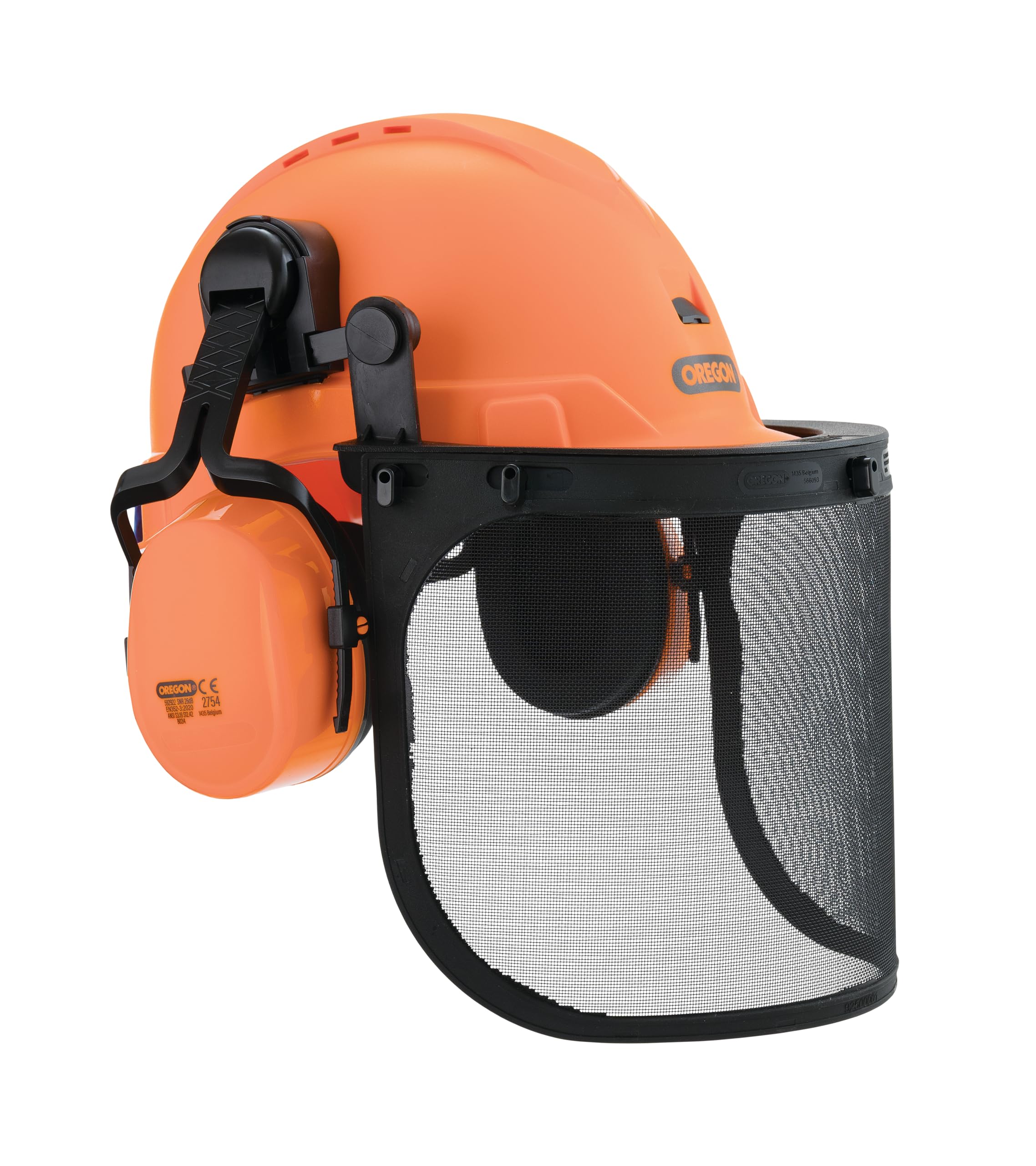 Oregon Chainsaw Safety Helmet with Protective Ear Muff and Mesh Visor