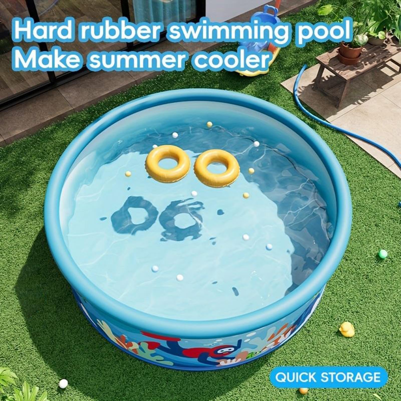 Aufblasbarer Pool für Kinder und Erwachsene | Kein Aufblasen Strapazierfähiges Reißen | Pool für kleine Kinder, für Erwachsene im Sommer Balkon im im Garten im Badezimmer auf der Terrasse auf