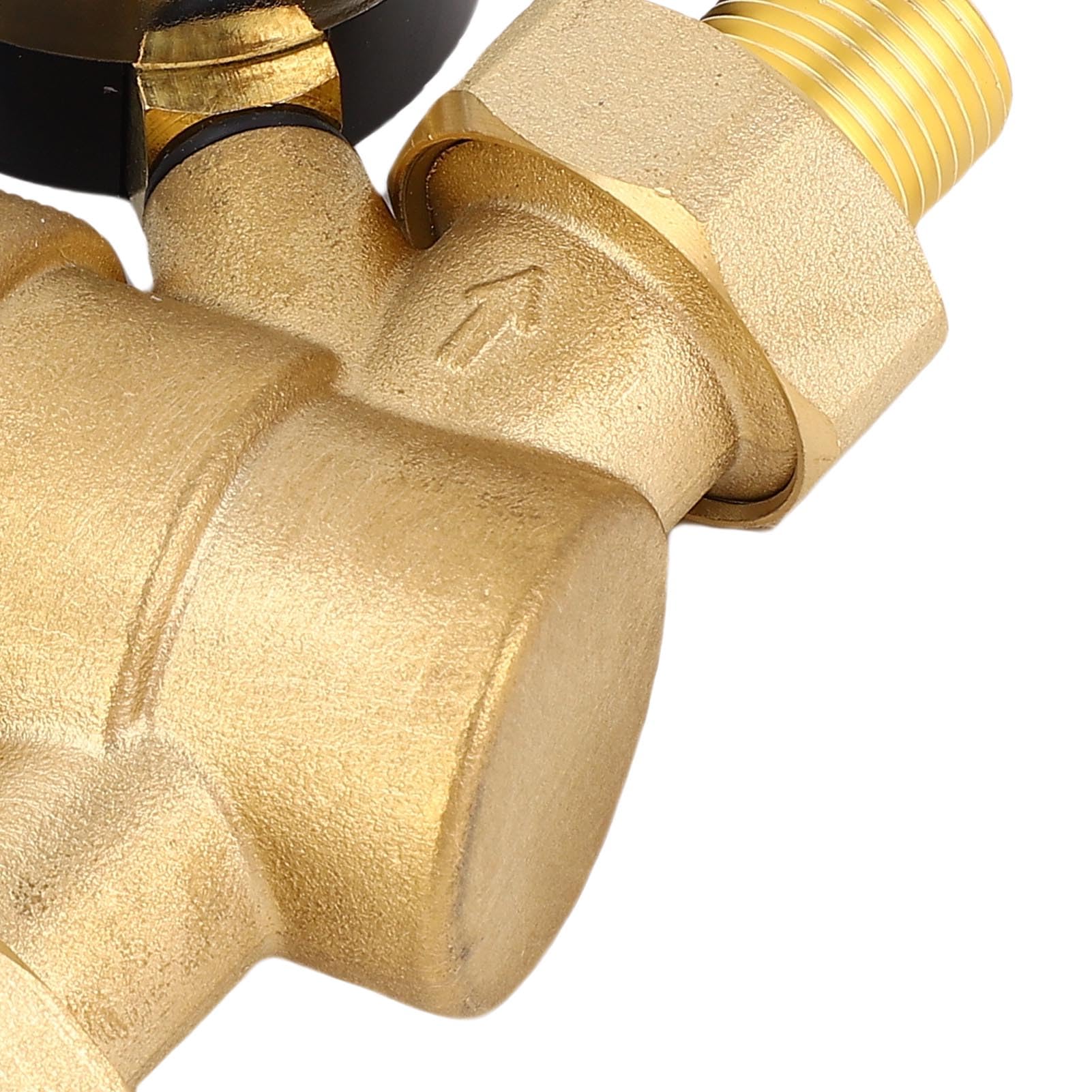 Keenso Water Pressure Regulator Brass Durable Adjustable Valve for RVs