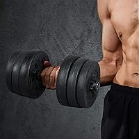 Vista 8 de Yaheetech Adjustable Dumbbells Weight Set Dumbbell Weights Exercise & Fitness Equipment w 4 Spinlock Collars for Women & Men Home Gym Strength