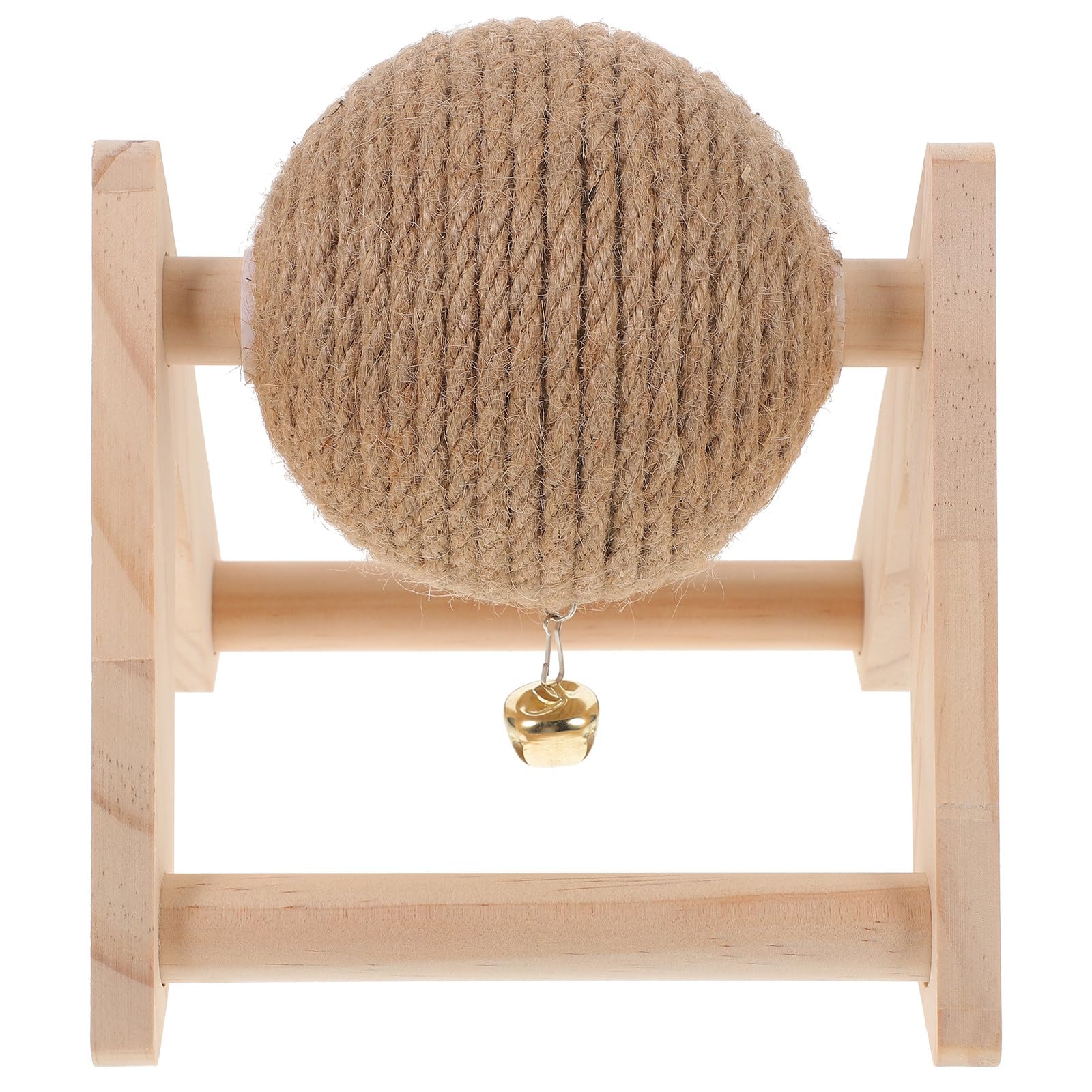 Pelota rascadora de sisal KAJNBN para gatos y conejos de madera