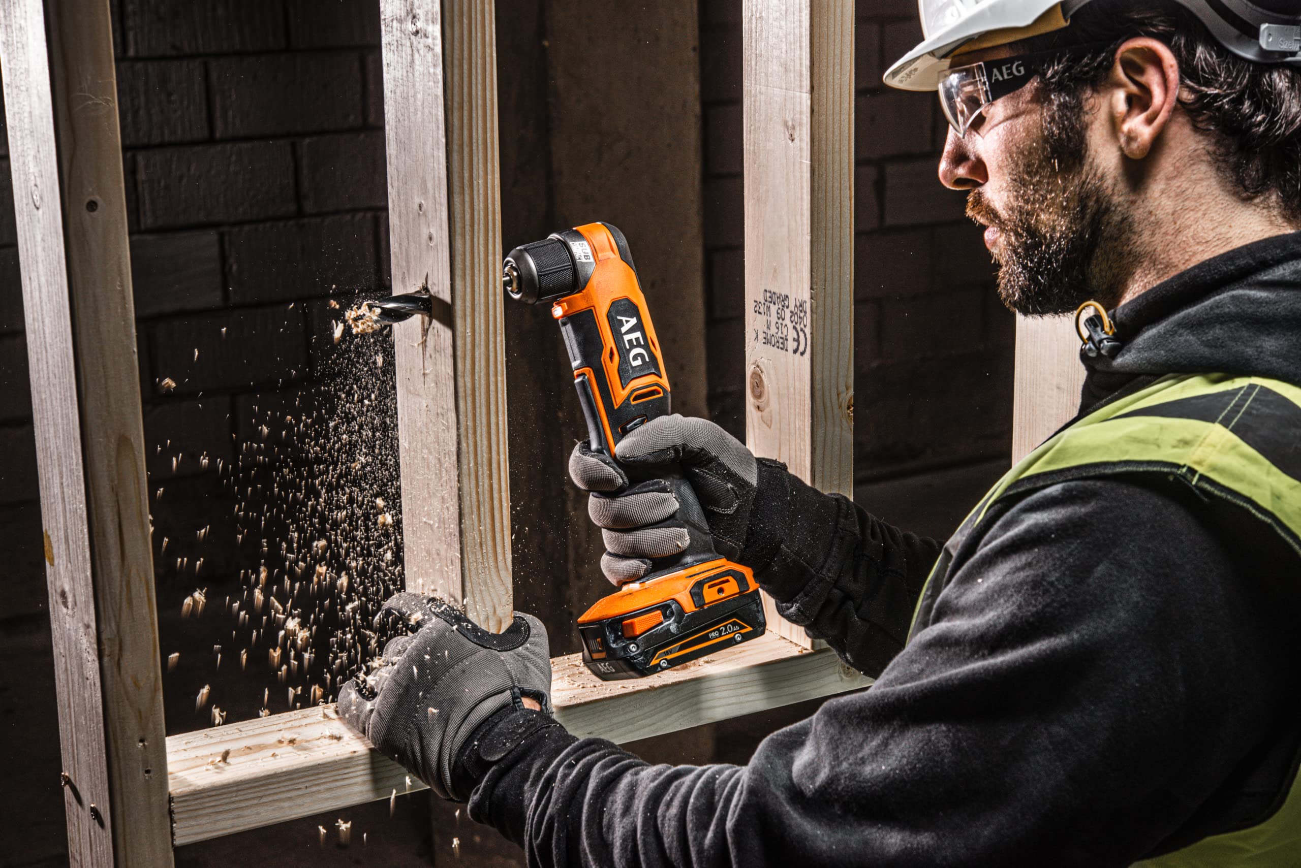 AEG BS18SRABL-0 Avvitatore ad Angolo Subcompact Brushless 18V, con Prestazioni Fino a 45 Nm con 2 Velocità, con Impugnatura Ergonomica