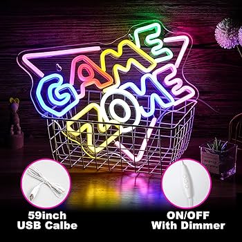 Amazon.co.jp : ゲームゾーンネオンサイン LED ゲームネオン