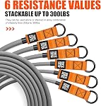 HPYGN Resistance Bands, 300lbs Heavy Exercise Bands with Handles, Fitness Bands for Working Out, Workout Bands for Men, Weight Bands Set, Home Gym Equipment for Muscle Strength Training, Slim, Yoga