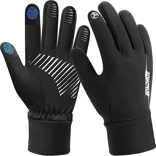 Guantes de invierno para hombres y mujeres guantes de pantalla táctil para clima frío y resistente al viento guantes térmicos cálidos para correr