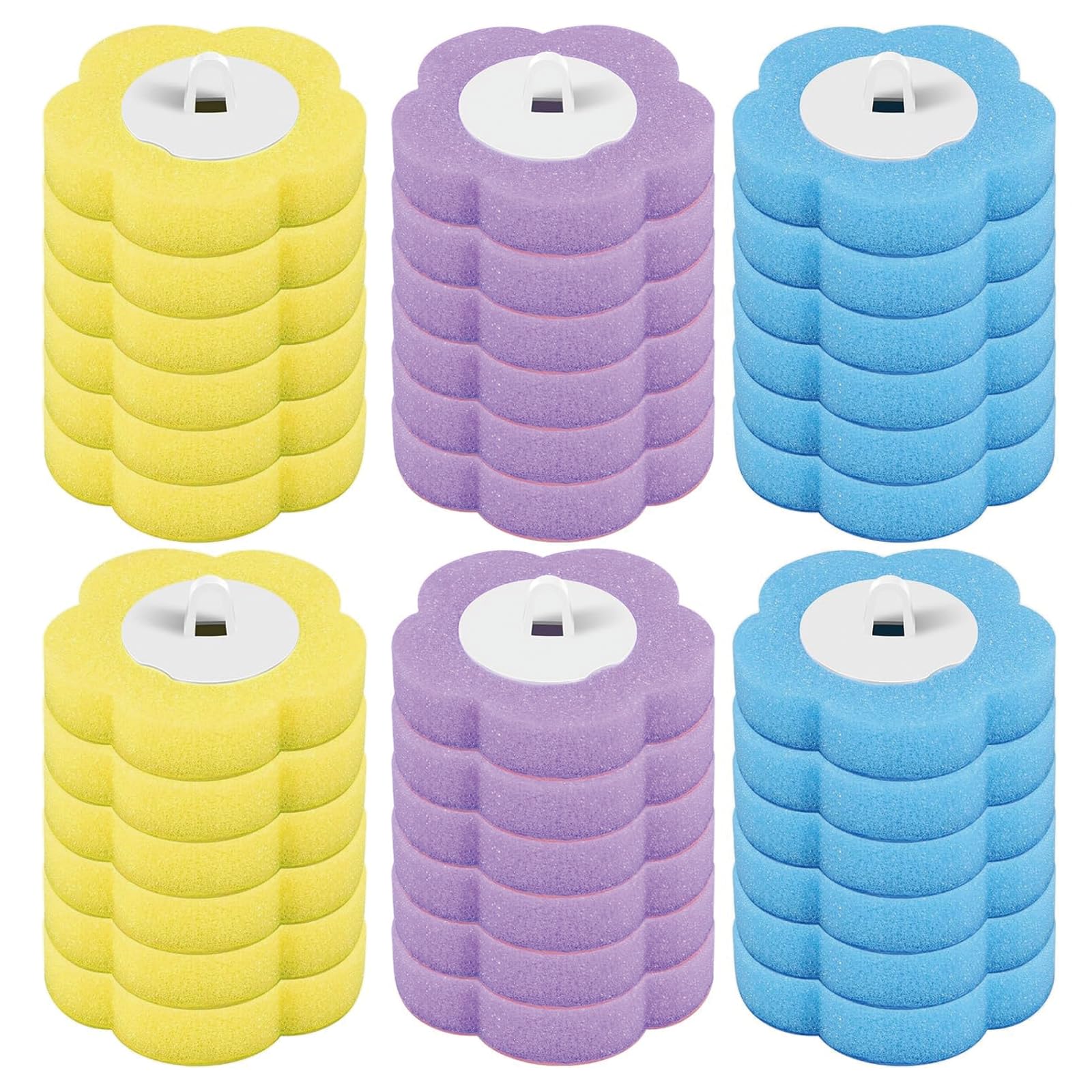36 Pcs Disposable Toilet Brush Refills, Disposable Toilet Brush Heads, Toilet Brush With Disposable Head, Toilet Brush Refills Pads, Toilet Fresh Brush Refills for Home Bathroom Kitchen