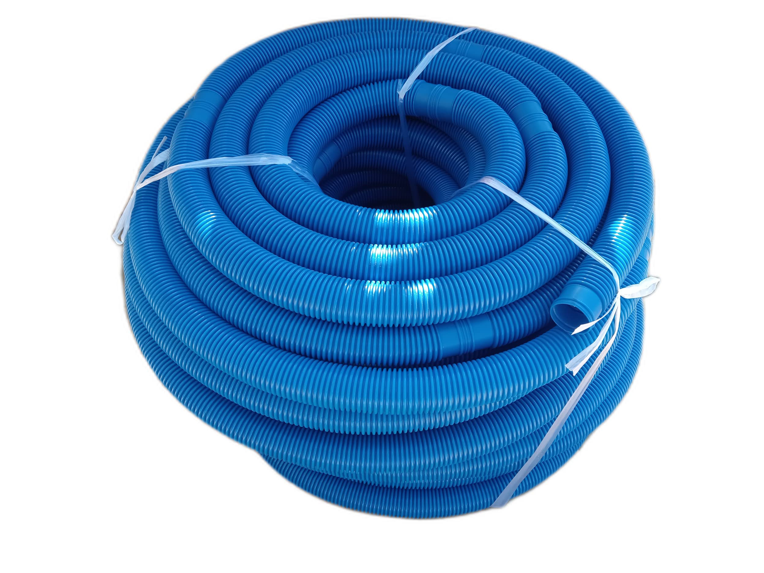 Tubo Flessibile Per Piscina 38mm (6/4) - 1,5 Metri, Blu, In PE, Resistente Ai Raggi UV, Per Pompa, Filtro E Skimmer
