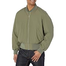 Calvin Klein Mens Matte Logo Zip Bomber Jacket