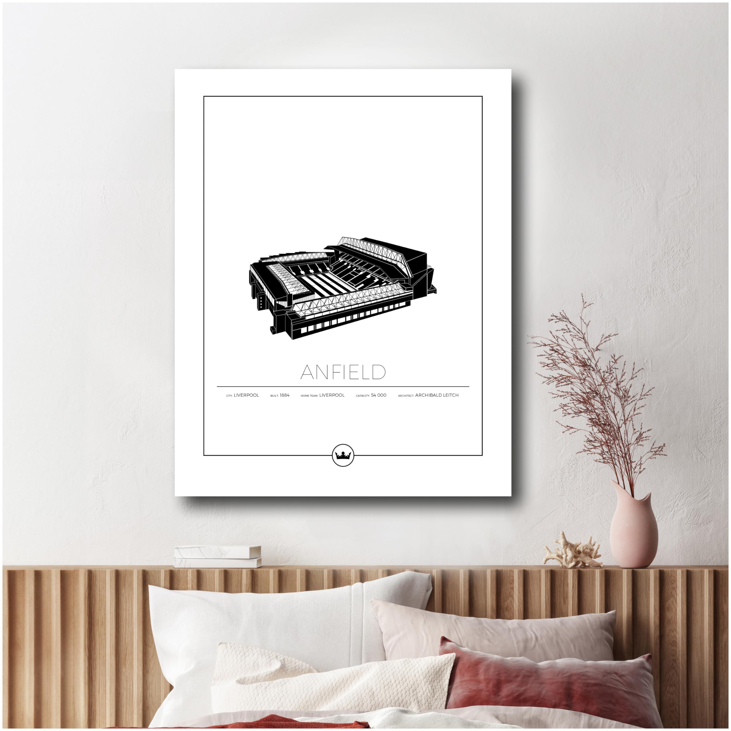 Poster Stadio San Siro Inter 40x50cm - Stampa Artistica Per Appassionati Calcio | Decorazione Muro Moderna - Foto 2