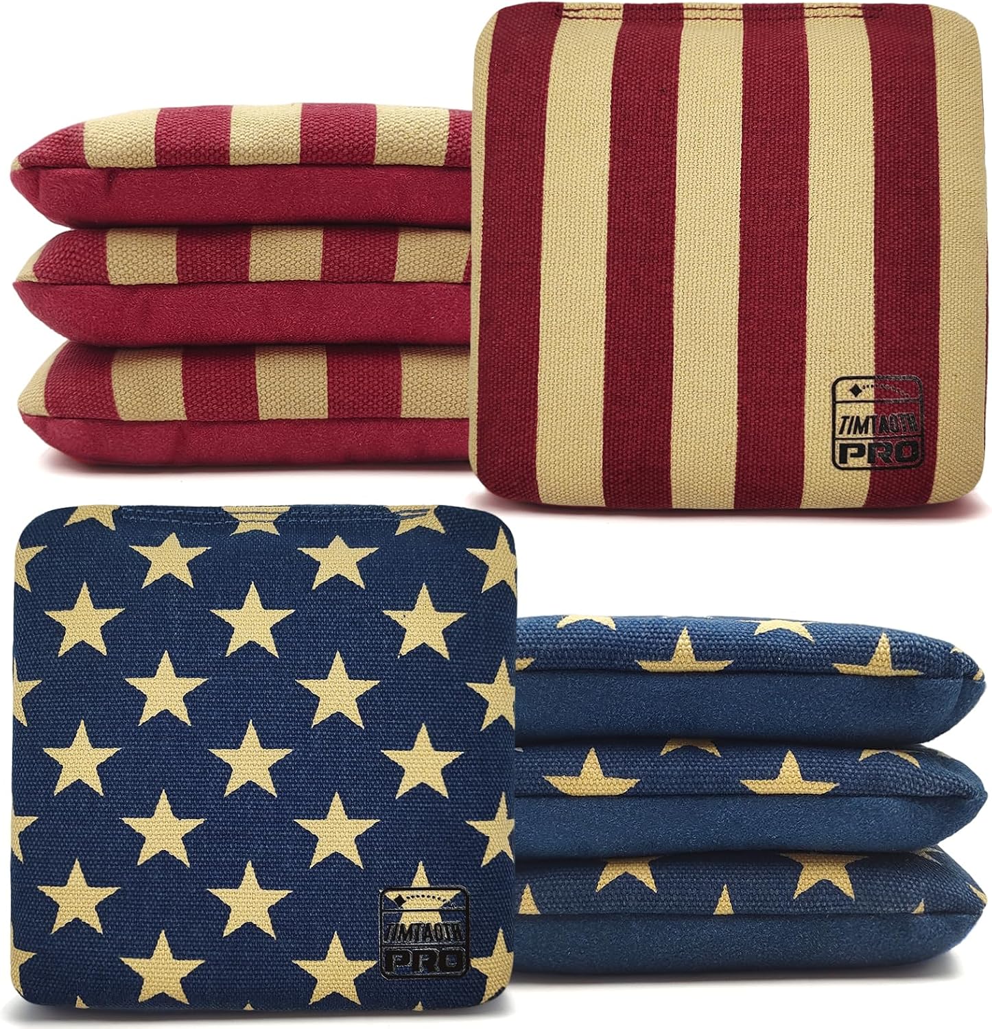 Dual Sided Corn Hole Bags Professional Cornhole Bags Set of 8 Regulation Corn Hole Bean Bags Slick and Stick
