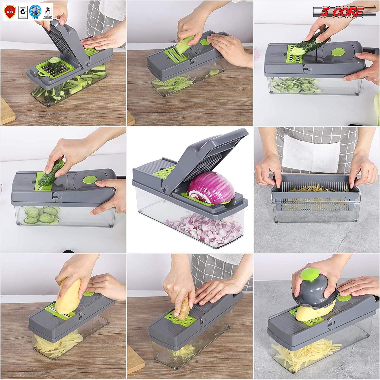 Amazon | 11 in 1 野菜チョッパーカッター チョッパー 多機能 野菜