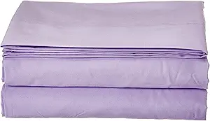 Luxury Flat Sheet on Amazon Elegant Comfort Wrinkle-Free 1500 Premier Hotel Quality 1-Piece Flat Sheet, Queen Size, Lilac