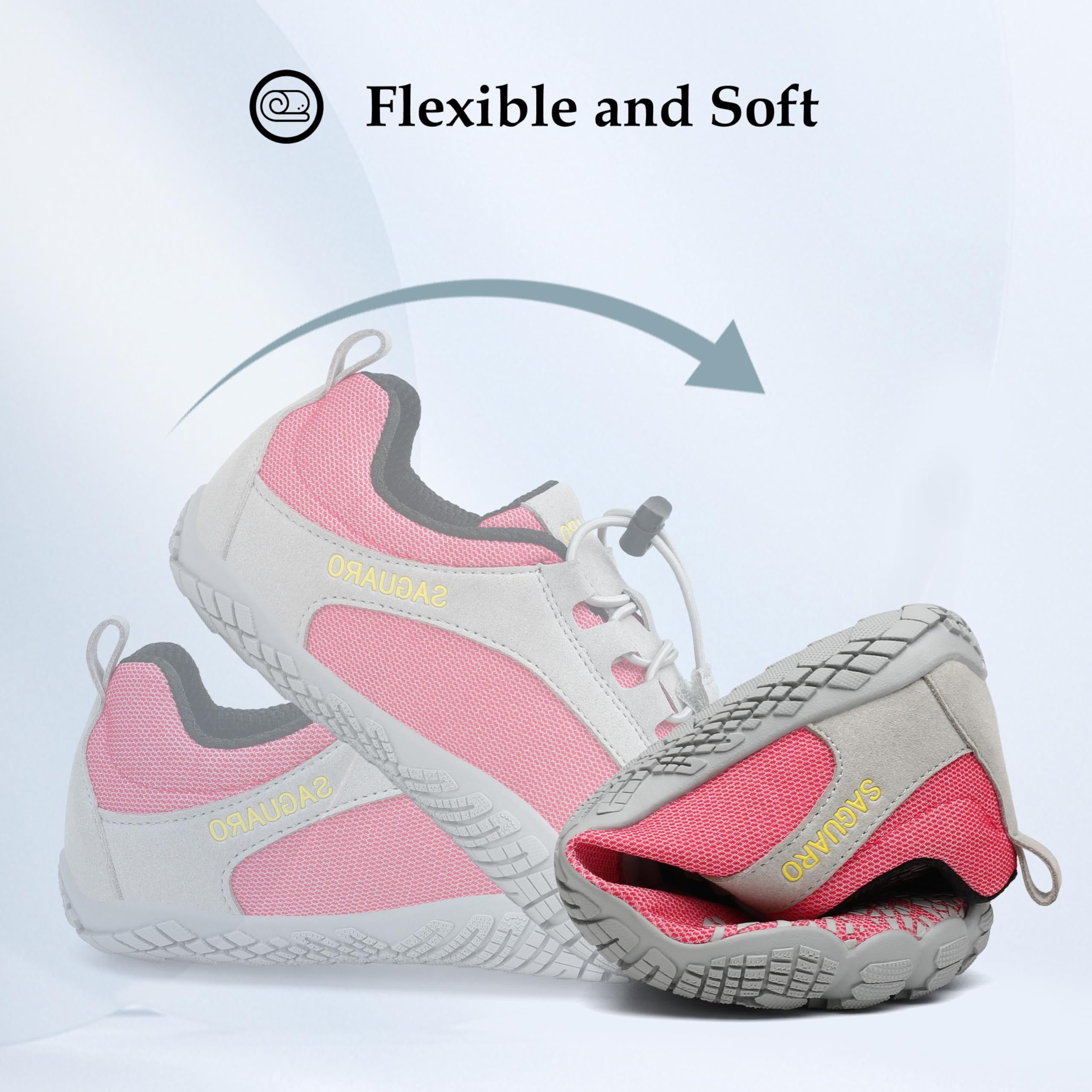SAGUARO Scarpe Barefoot Minimaliste Uomo Scarpe da Trail Trekking Scarpette da Scoglio