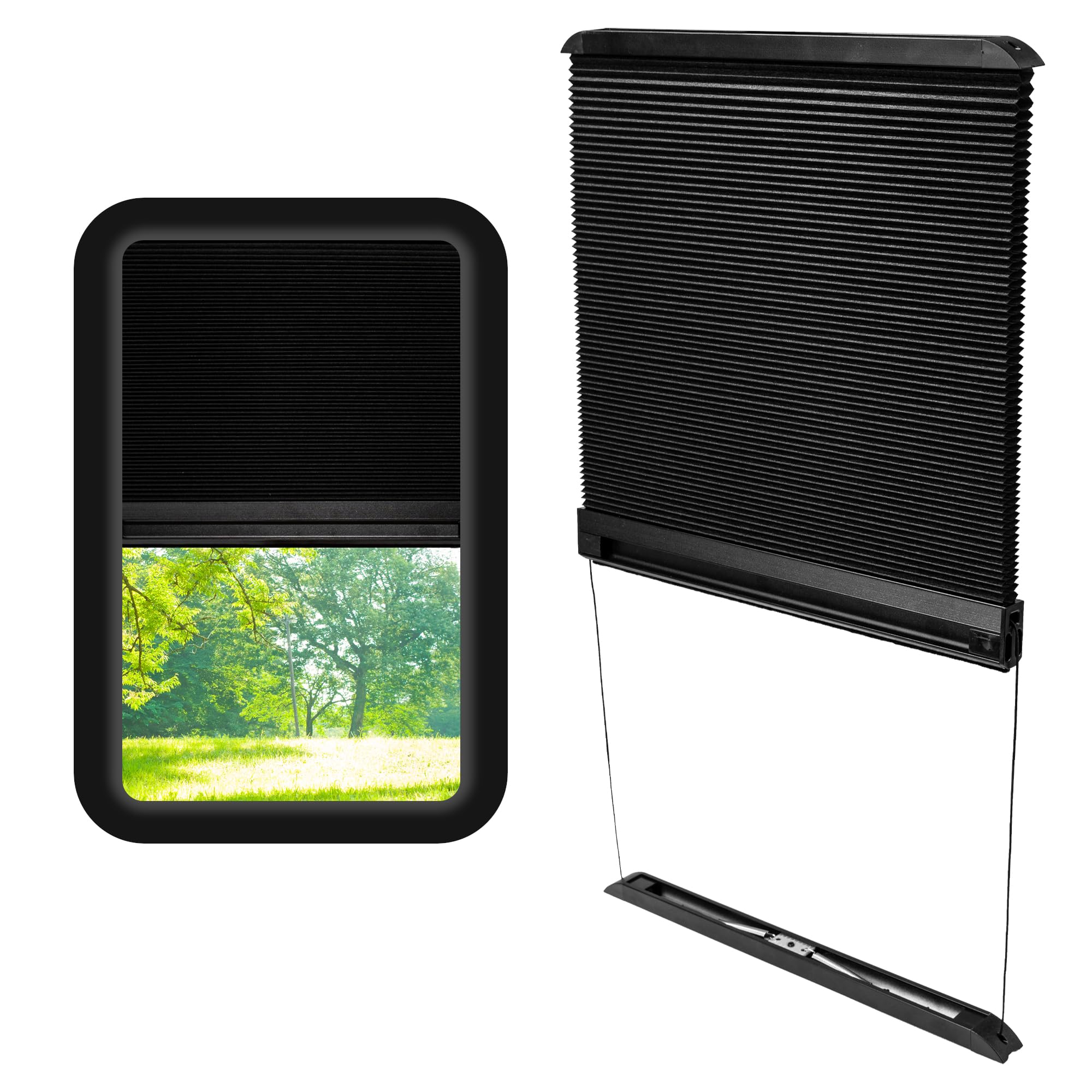 RV Door Window Blinds Shade Replacement Compatible with Lippert Prepped Entry Doors,12” x 21” Camper Window Shades Cover