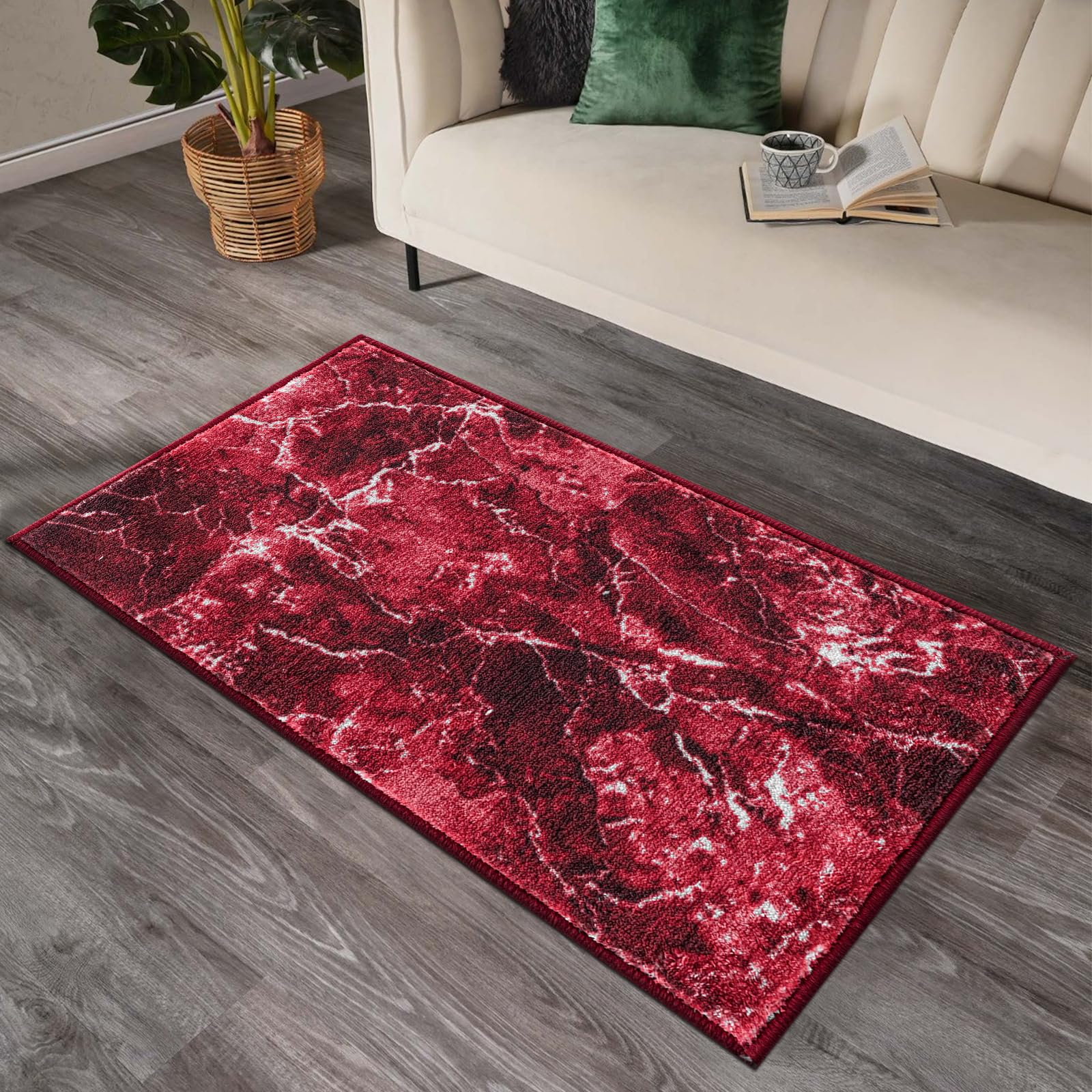 renoazul® Carpet Runners for Hallways Non-Slip Long & Wide Heavy-Duty Plain | 80 x 300 cm Super Absorbent Indoor Stair Carpet and Kitchen Anti-slip Floor Mats - Greeky Rug - Grey & Black — view 152