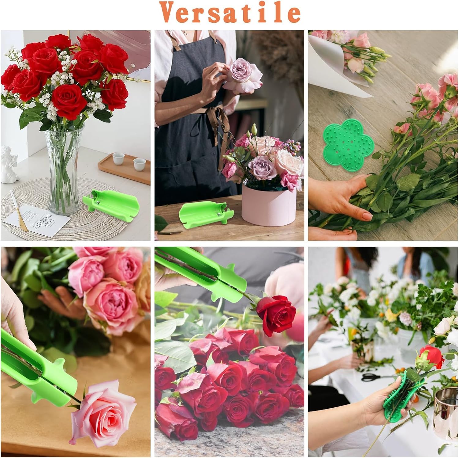 2 peladores de espinas de rosa, removedor de espinas de rosa, limpiador de flores, jardinería, adecuado para floristería profesional, hogar, bricolaje, trabajo profesional de jardinería
