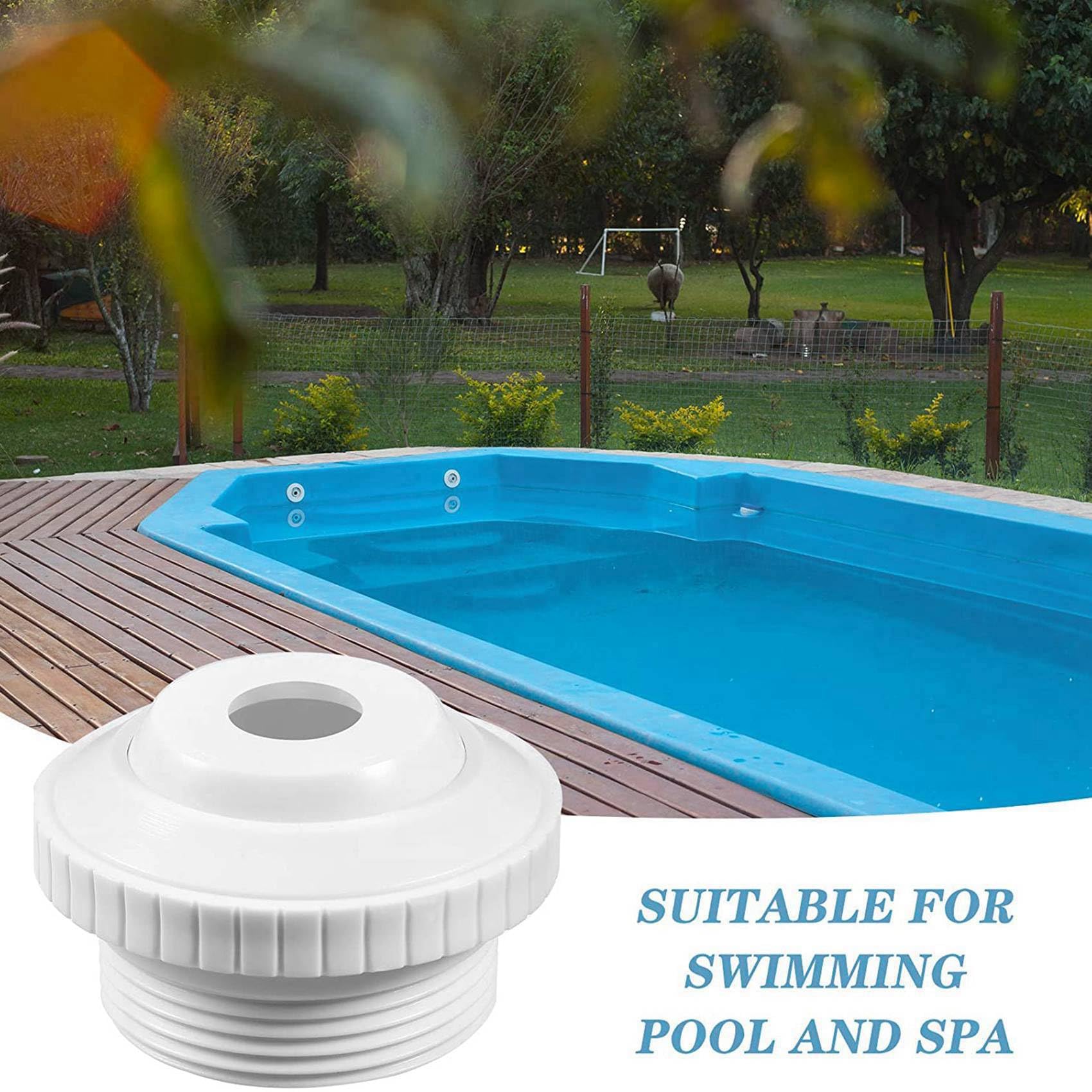 5X Boquillas de Chorro de Piscina de 3/4 Pulgadas SP1419D Accesorio de Entrada de Flujo Apertura Accesorios de Retorno de Piscina Direccional de Agua con 1-1/2 Pulgadas