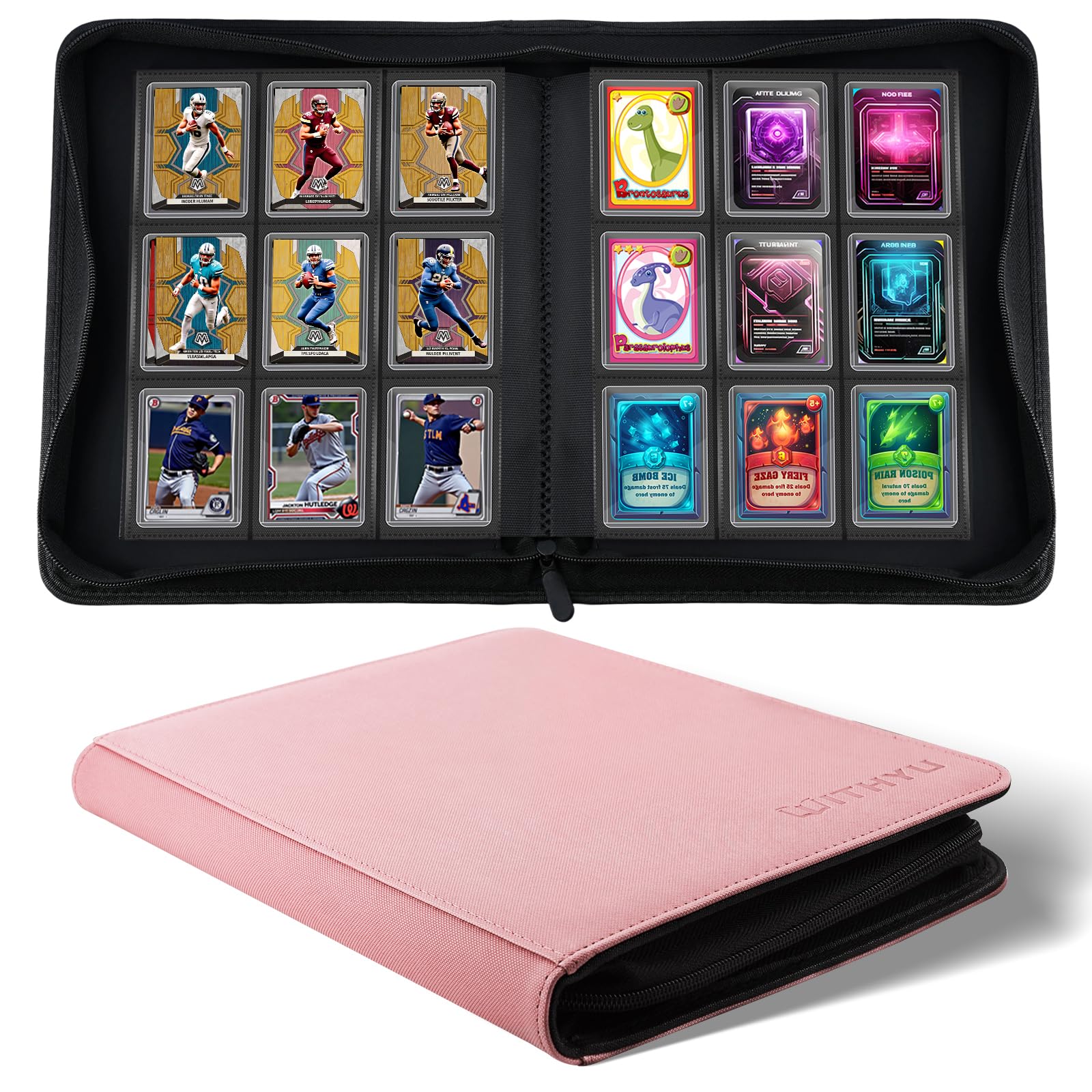 Amazon.com: WITHYU Toploader Binder 9 Pocket, Holds 288 Cards for