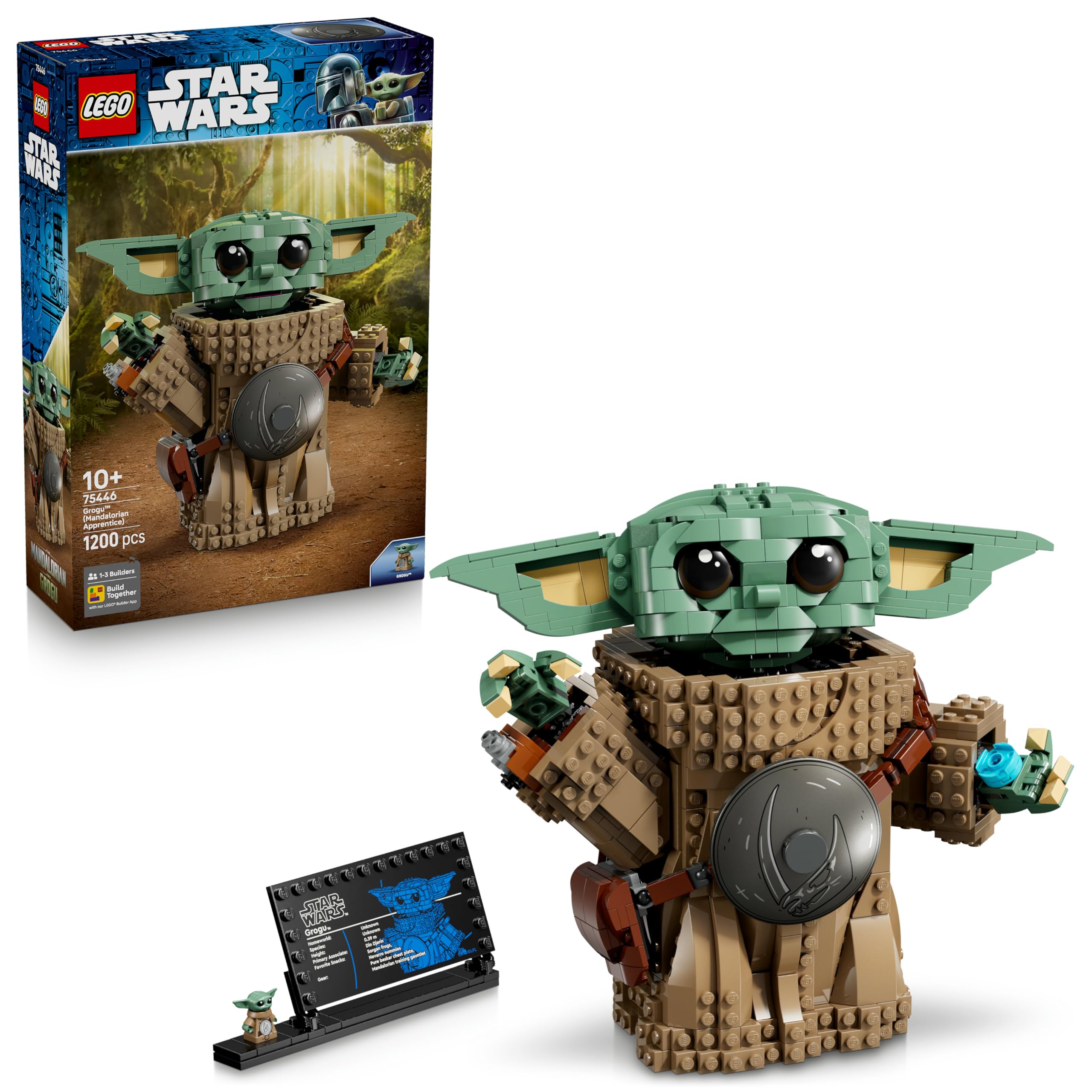 LEGO Star Wars 75446 Grogu (Apprenti du Mandalorien) Jouet de Construction - Décoration pour Chambre d'enfant avec Figurine - Maquette d'Armure en Beskar - Cadeau pour Garçon, Fille ou Fan dès 10 Ans