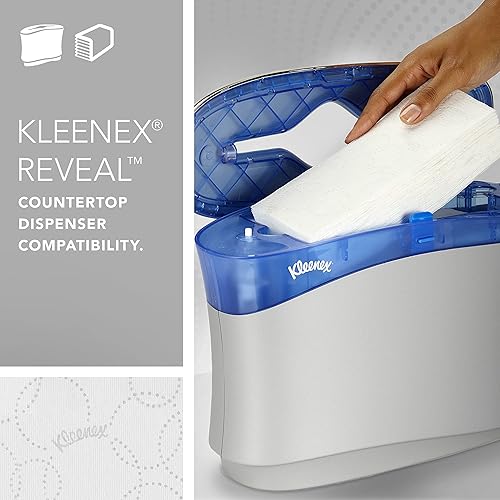 Miniatura 4 de Kleenex Reveal Dispensador de sistema de encimera (51904), 13.3 x 9 x 5.2, se adapta a toallas de mano de papel plegadas de Kleenex, color gris