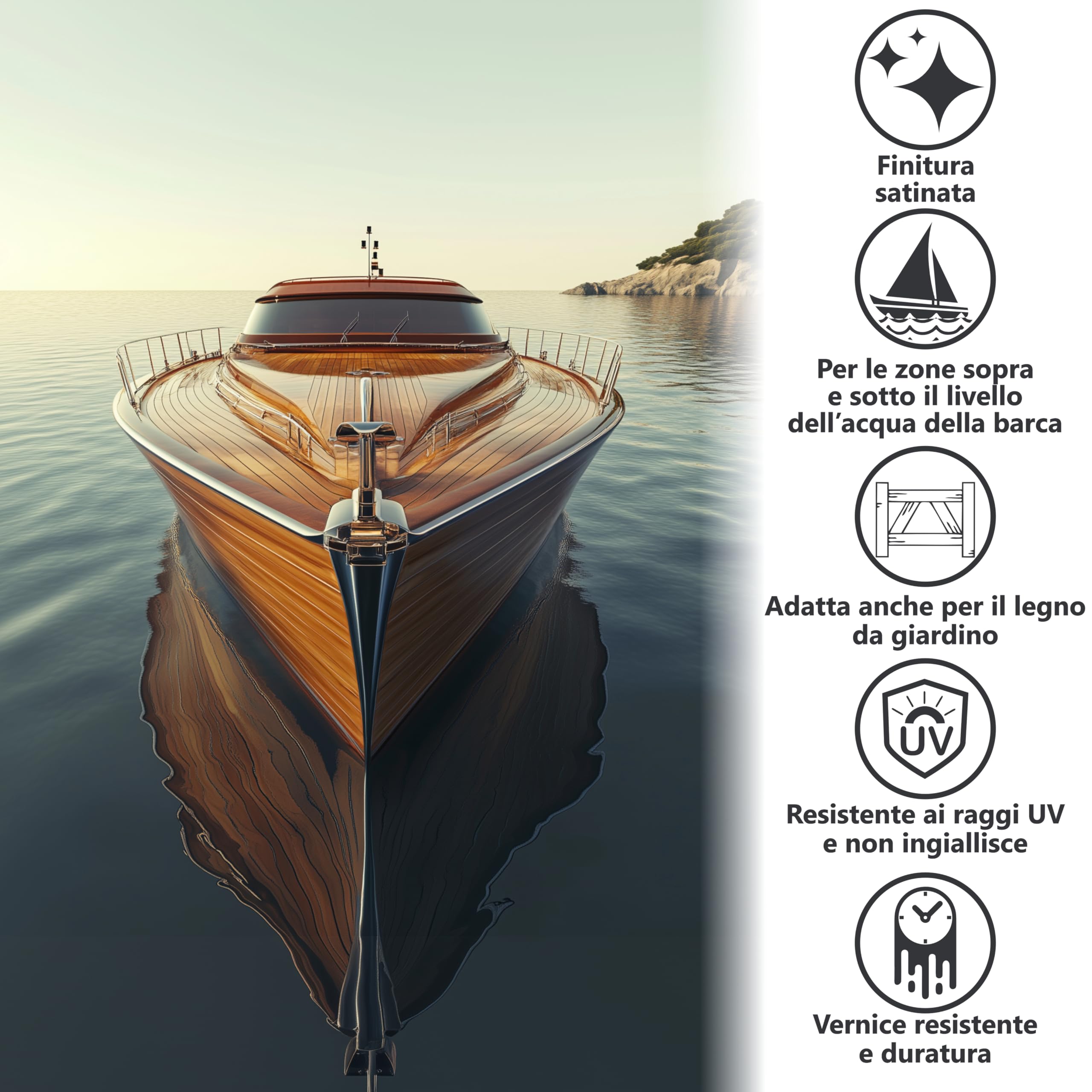 Vernice Smalto per Barca Yacht Nave Trasparente Semilucida W400 – 2,5L